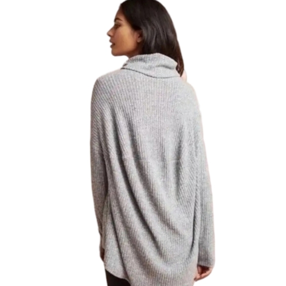 Anthropologie Womens Sunday Grey Cowl Neck Lazy Comfy Sweater Size XS - Picture 4 of 10